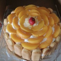 yellow peaches cake
